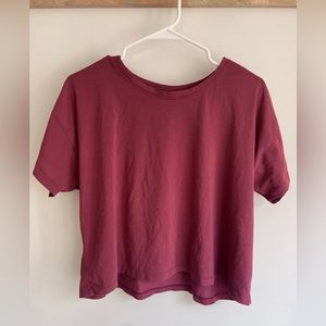 Lululemon Cates Tee Mulled Wine
